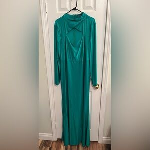 Green Long Sleeve Special Occasion Dress by Fashion Nova